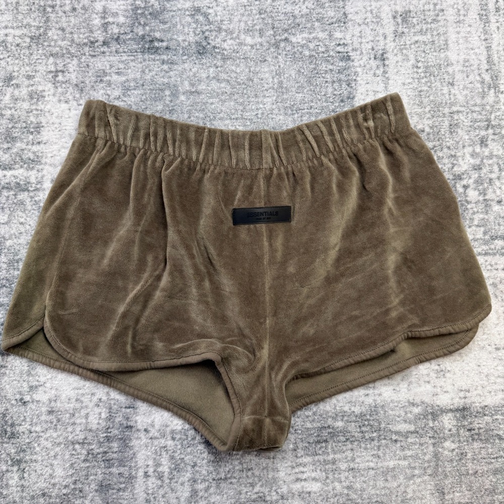 Essentials Fear Of God‎ Shorts Womens Large Velour Beach Mini Booty Hot Pants 1"